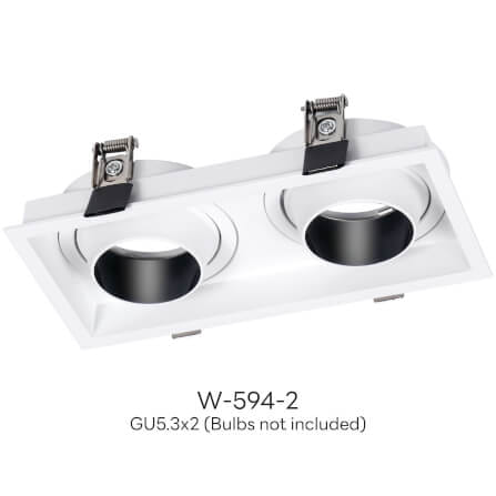 ดาวน์ไลท์ SL LIGHTING 594-2 สีขาว สี่เหลี่ยม_2