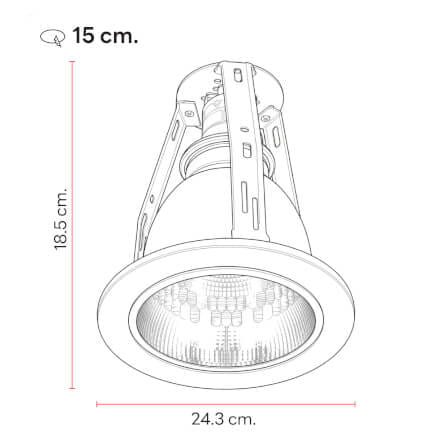 ดาวน์ไลท์ SL LIGHTING 625 ทรงกลม สีขาว_2