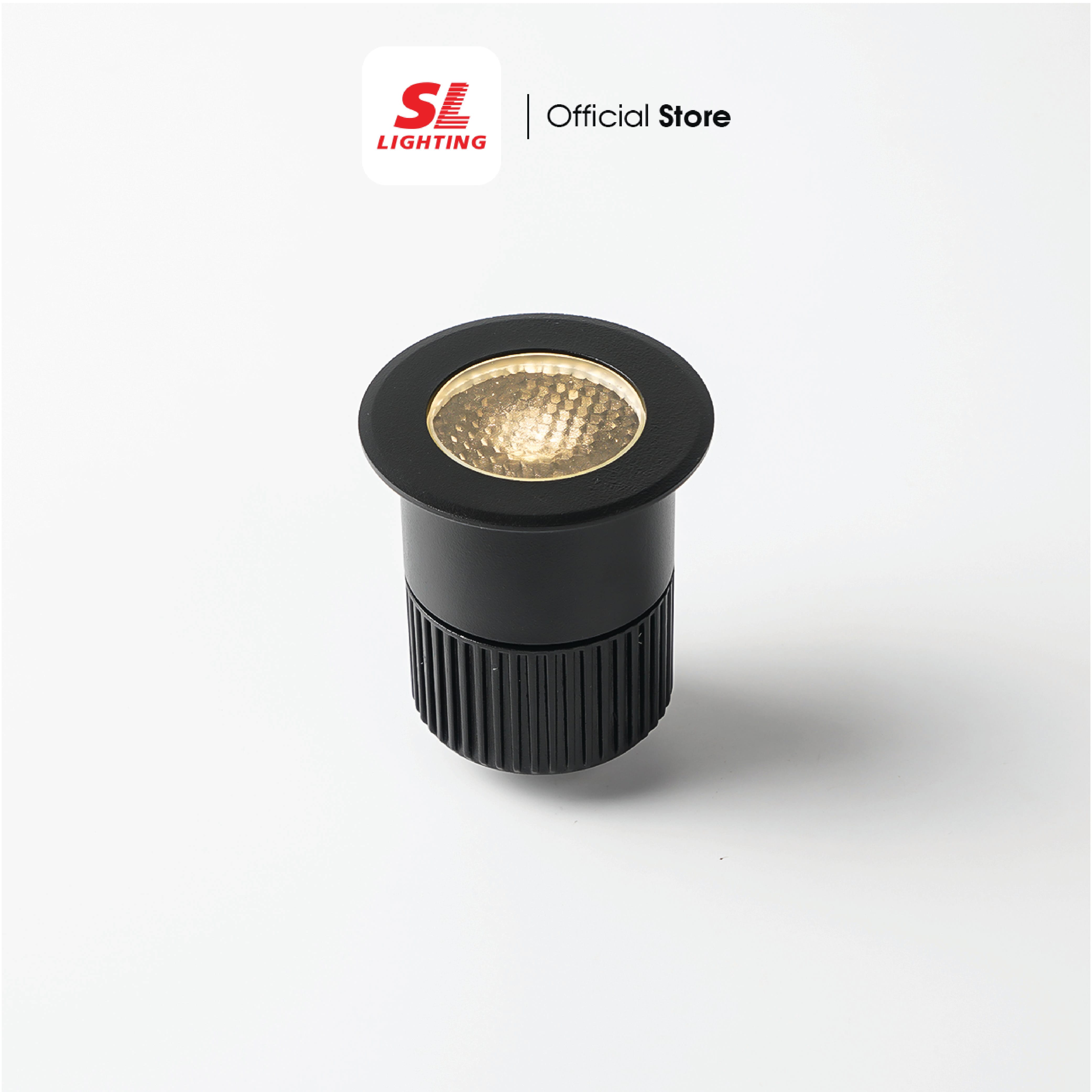 ไฟฝังพื้น LED SL LIGHTING 6645 5W WARM WHITE สีดำ