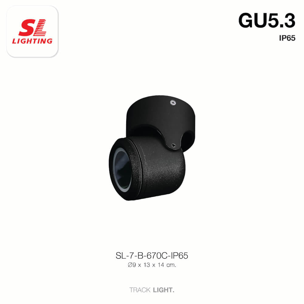 แทรคไลท์ ติดลอย GU10 SL LIGHTING 670C สีดำ