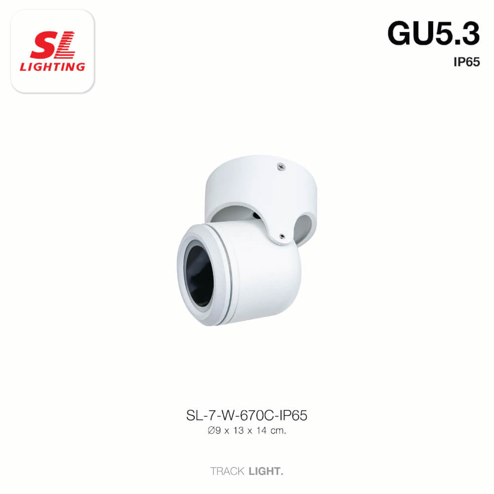 แทรคไลท์ ติดลอย GU10 SL LIGHTING 670C สีขาว