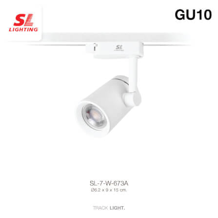 แทรคไลท์ ติดราง GU10 SL LIGHTING 673A สีขาว_1