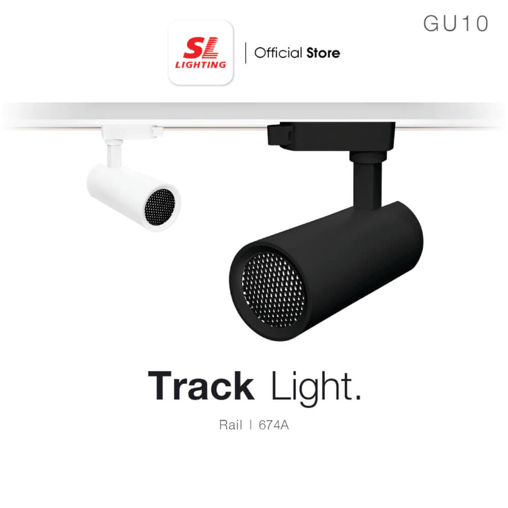 แทรคไลท์ ติดราง GU10 SL LIGHTING 674A สีขาว