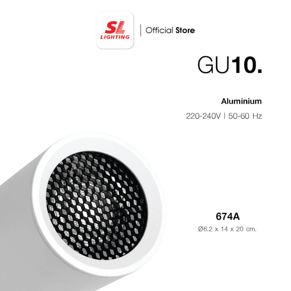 แทรคไลท์ ติดราง GU10 SL LIGHTING 674A สีขาว
