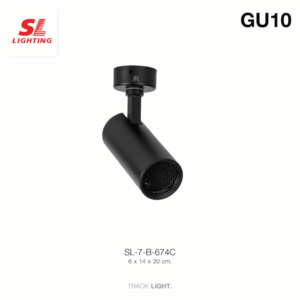 แทรคไลท์ ติดลอย GU10 SL LIGHTING 674C สีดำ