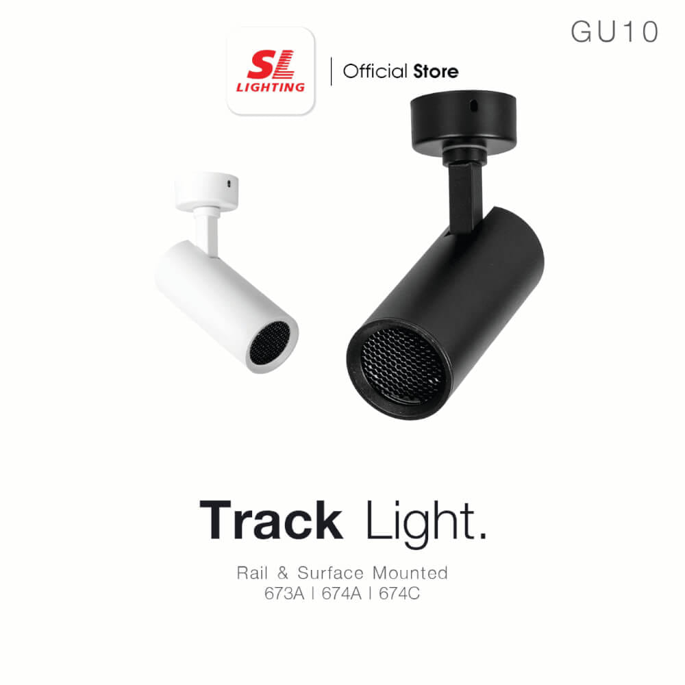 แทรคไลท์ ติดลอย GU10 SL LIGHTING 674C สีขาว
