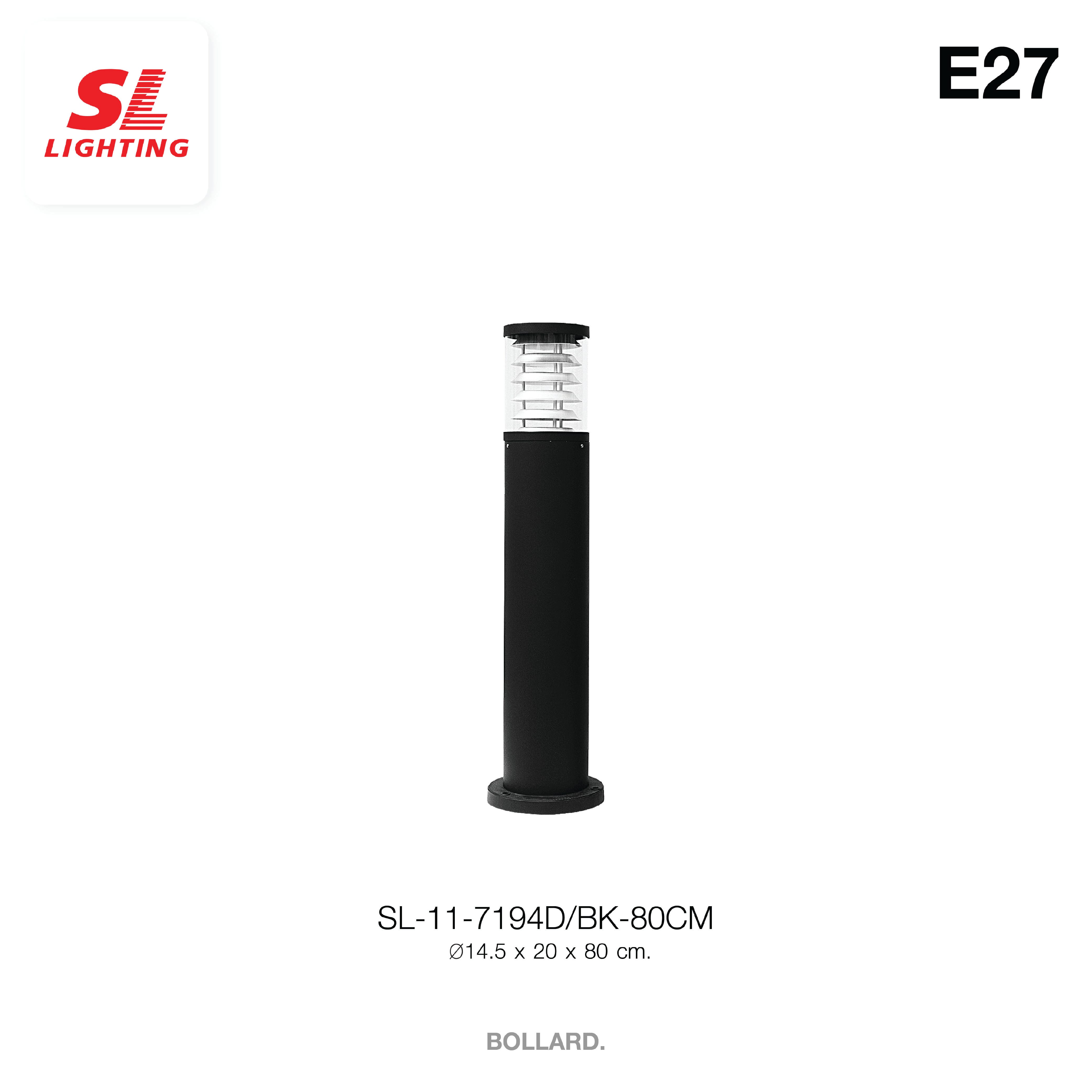 ไฟทางเดิน SL LIGHTING 7194D E27 80 ซม. สีดำ