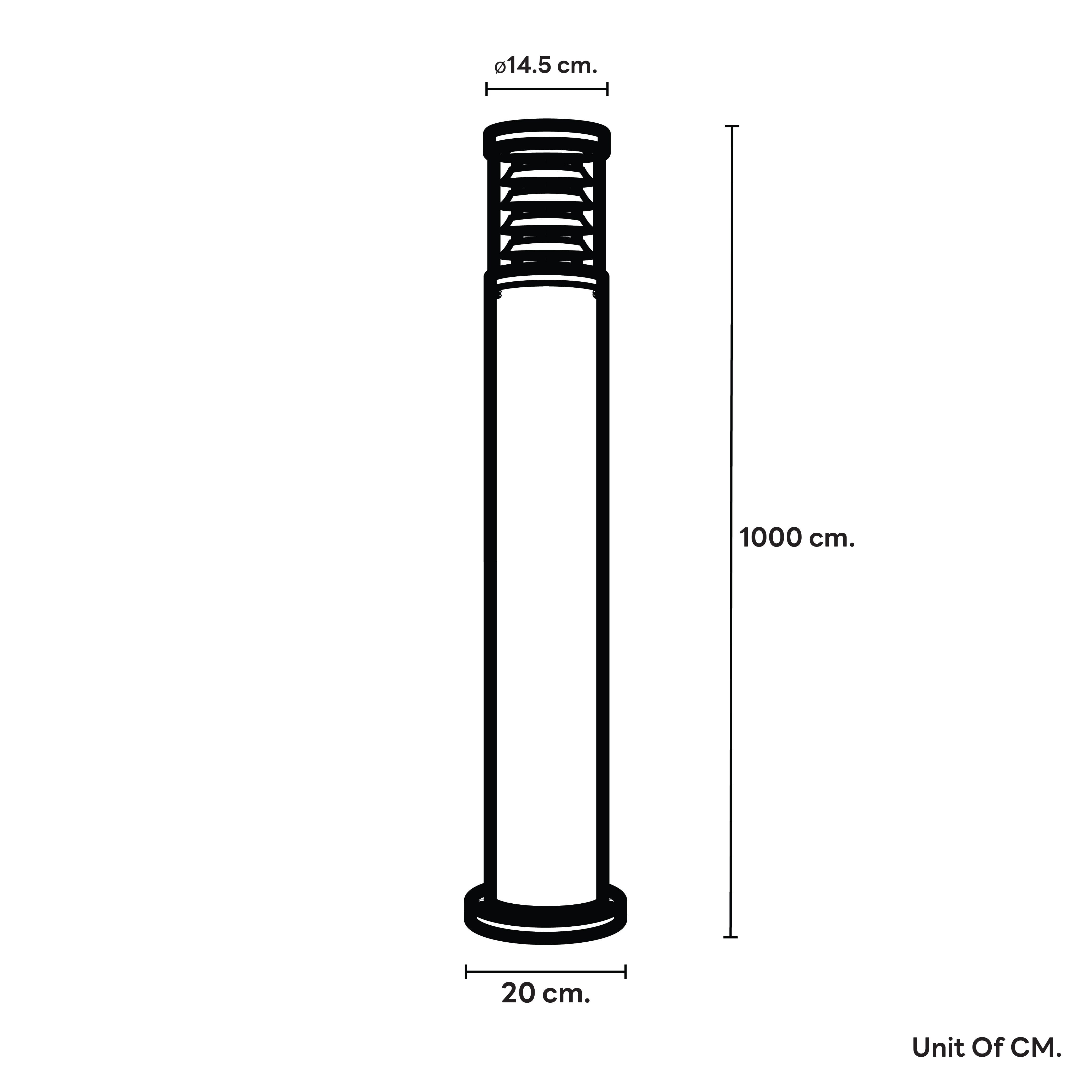 ไฟทางเดิน SL LIGHTING 7194D E27 100 ซม. สีดำ