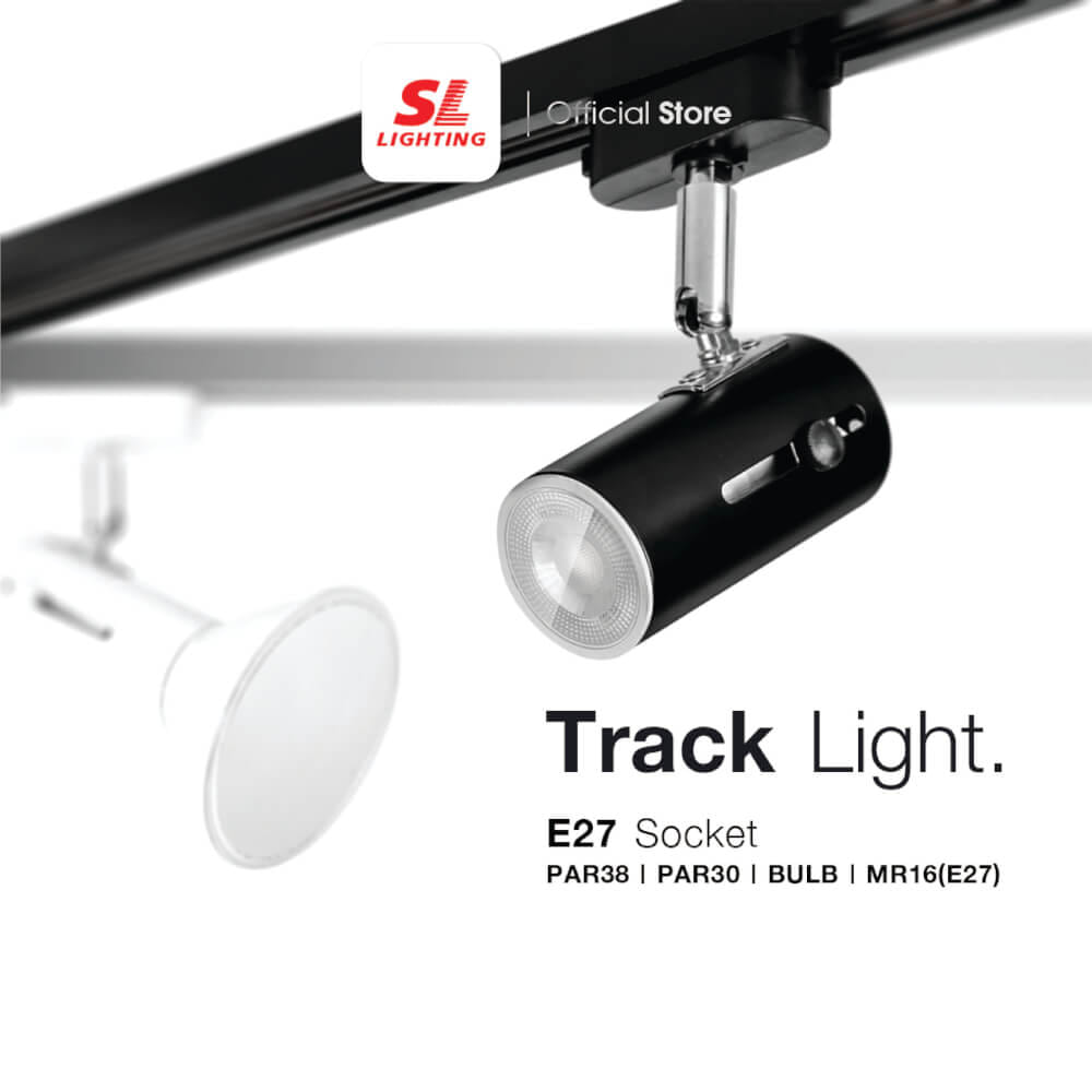 แทรคไลท์ ติดราง E27 SL LIGHTING 800F สีขาว