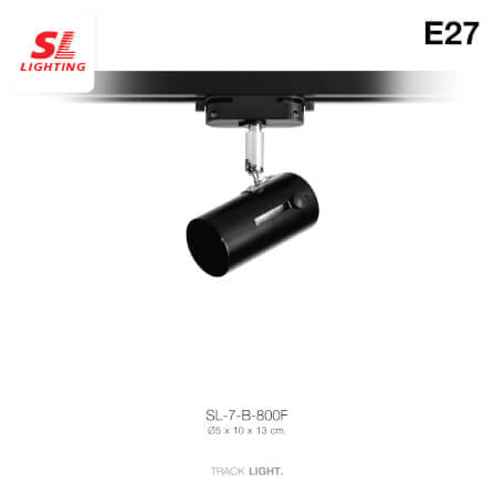 แทรคไลท์ ติดราง E27 SL LIGHTING 800F สีดำ_1