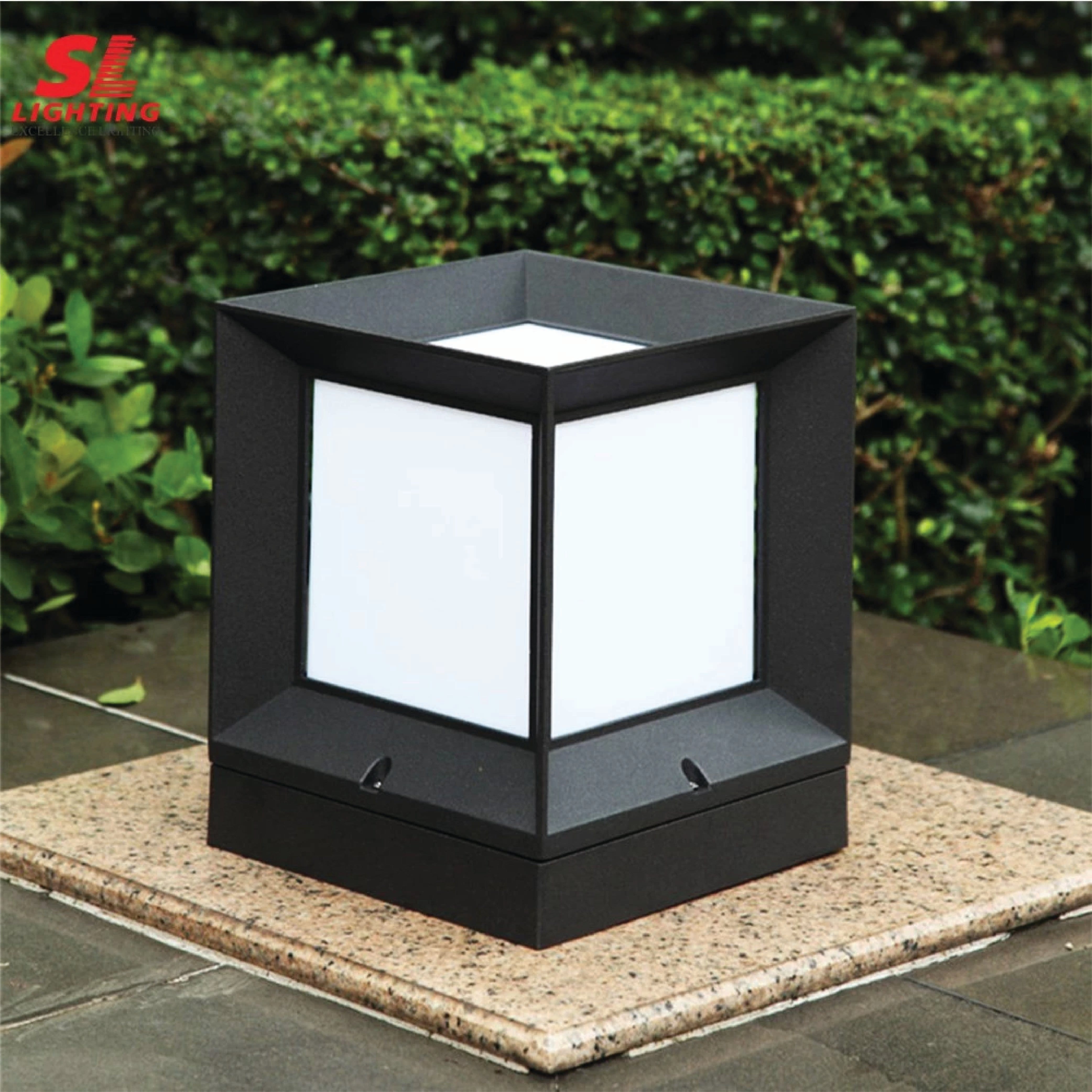 ไฟหัวเสา SL LIGHTING 8154 E27 ไซส์เล็ก สีดำ