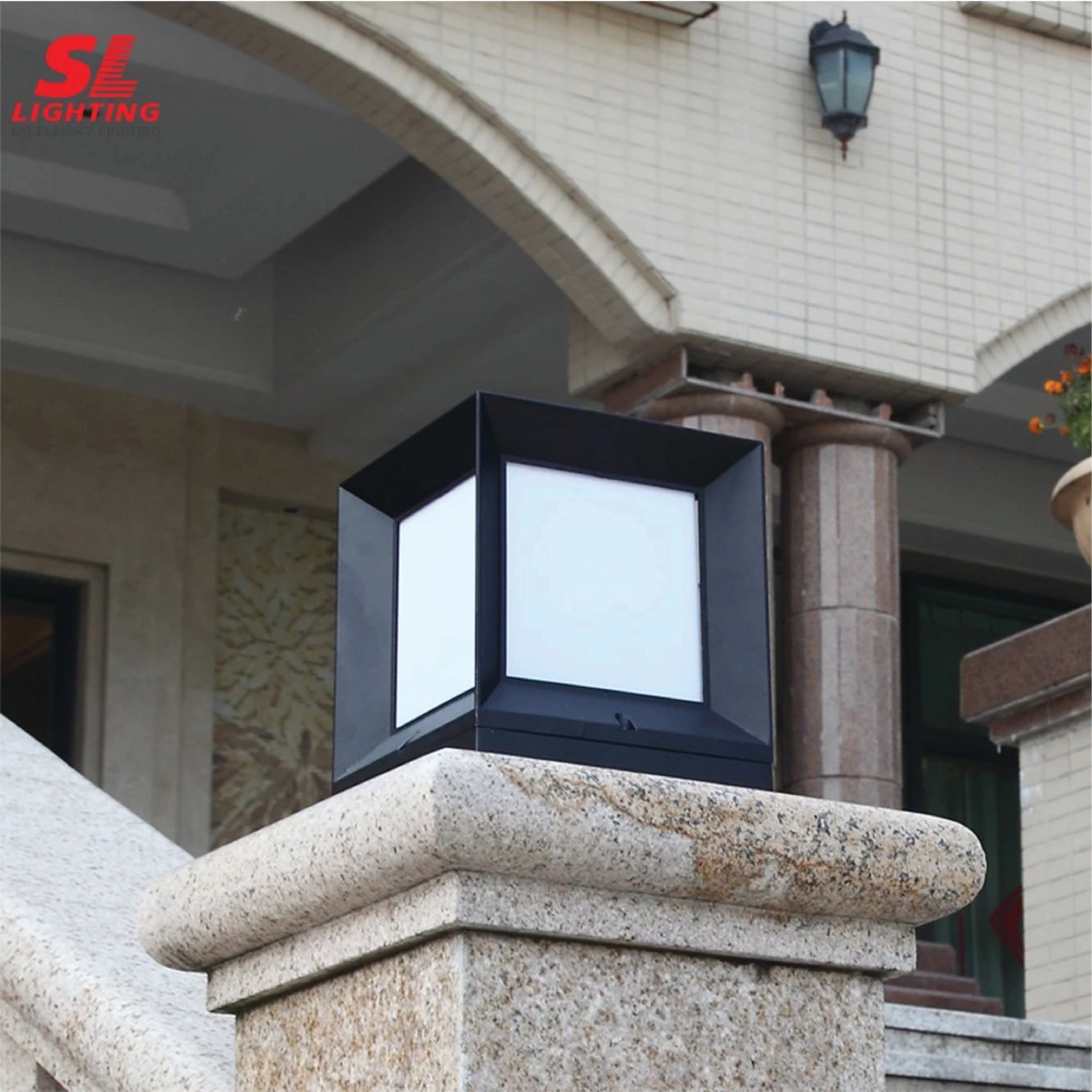 ไฟหัวเสา SL LIGHTING 8154 E27 ไซส์เล็ก สีดำ_3