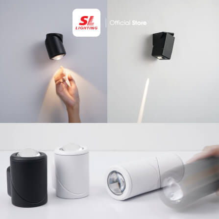 ไฟผนังภายนอก LED SL LIGHTING 8802 10 วัตต์ WARM WHITE สีดำ_1