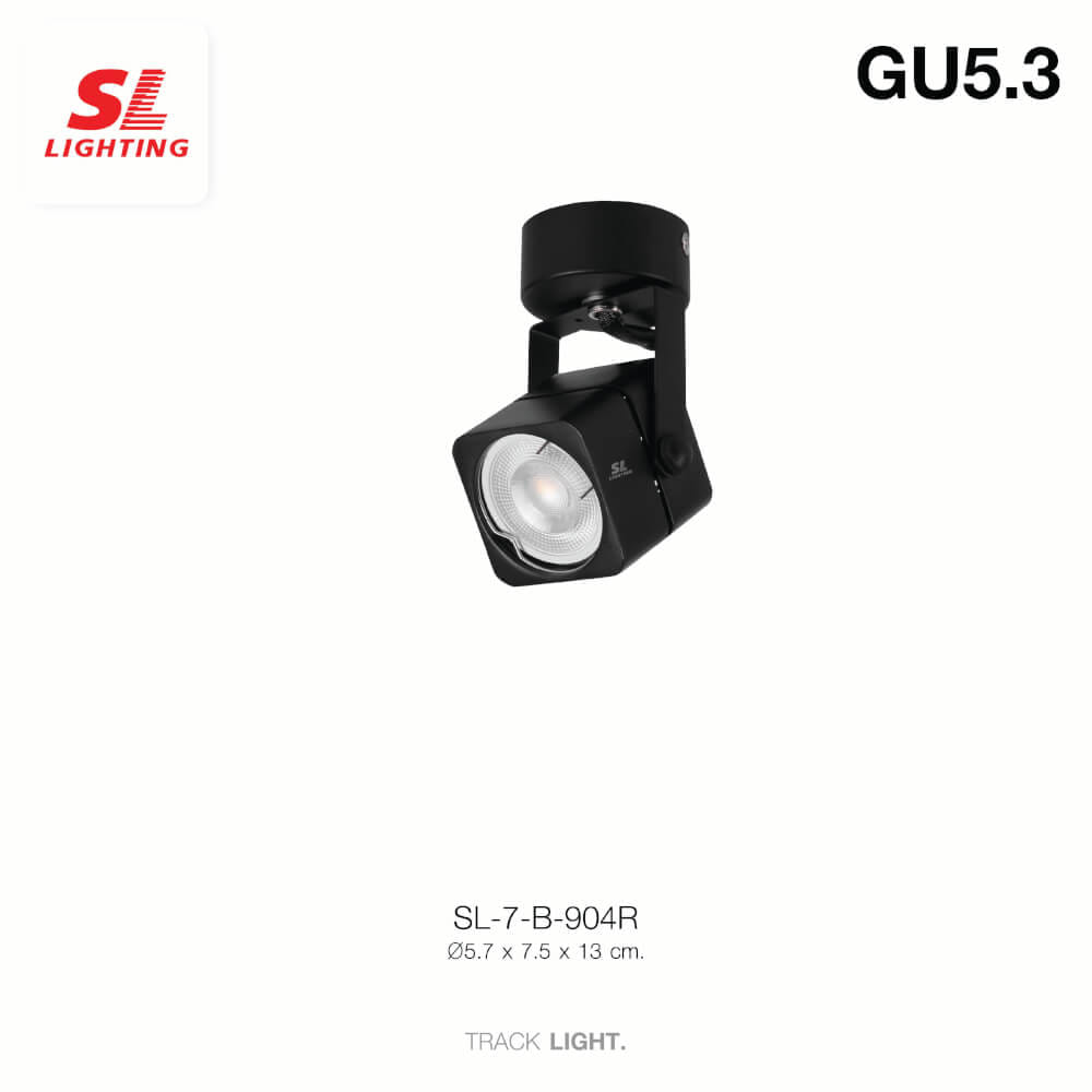 แทรคไลท์ ติดลอย GU10 SL LIGHTING 904R สีดำ