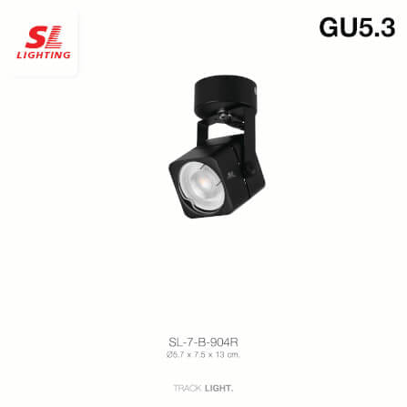แทรคไลท์ ติดลอย GU10 SL LIGHTING 904R สีดำ_1