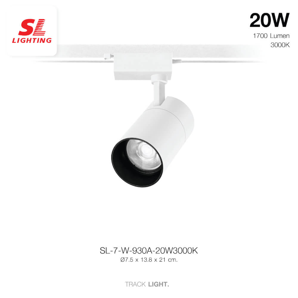 แทรคไลท์ LED SL LIGHTING 930A 20 วัตต์ WARM WHITE สีขาว