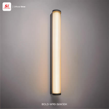 ไฟผนังภายนอก LED SL LIGHTING BOLD 36 วัตต์ WARM WHITE สีดำ_5