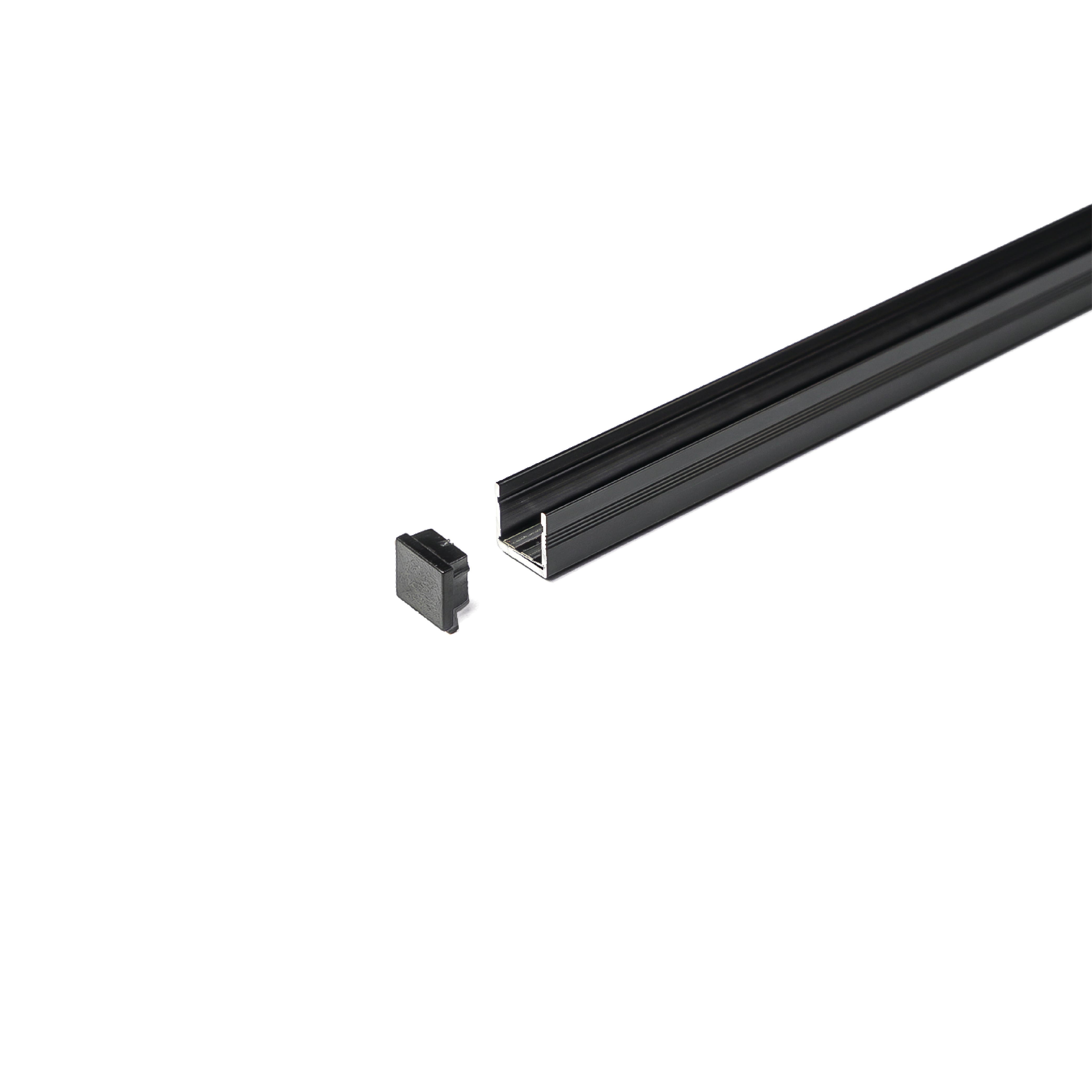 รางไฟแทรคไลท์ SL LIGHTING CABINET แบบติดลอย 10 มม. 1 เมตร สีดำ