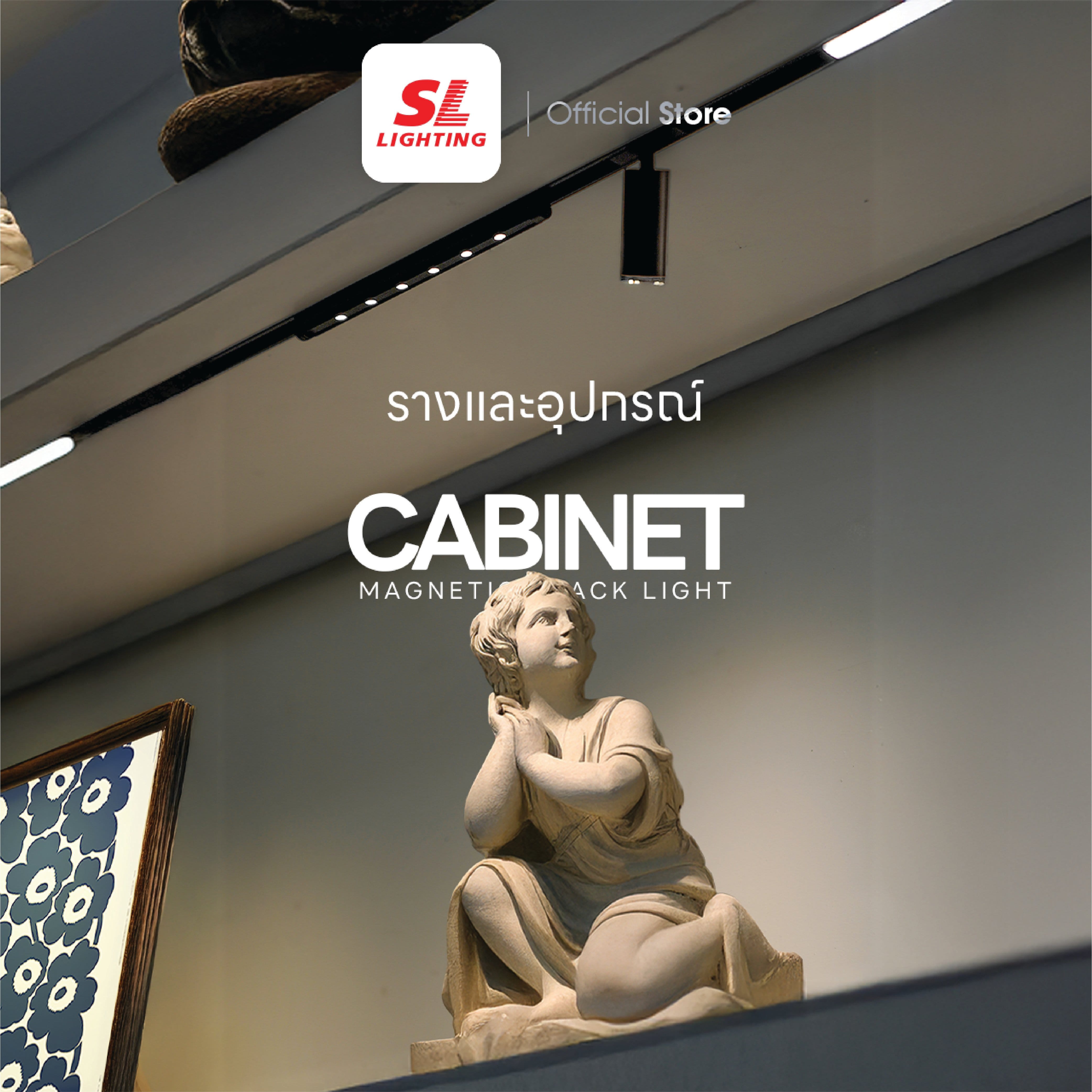 สะพานไฟต่อตรง SL LIGHTING CABINET 24 โวลต์ สีดำ_1