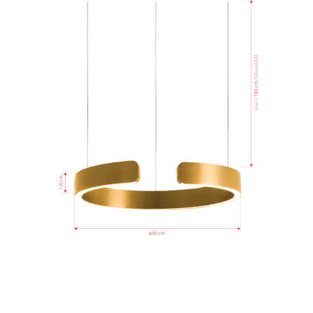 ไฟช่อ LED SL LIGHTING CIELO 35วัตต์ WARM WHITE/COOL WHITE/DAYLIGHT สีทองแชมเปญ 1 หัว ควบคุมการทำงานด้วยมือ_1