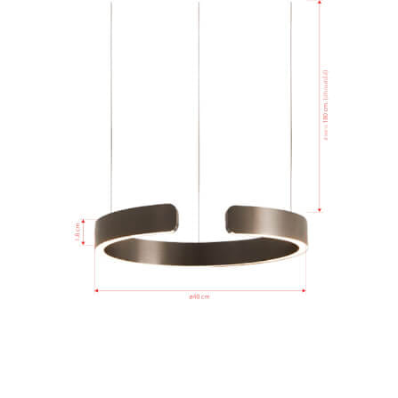 ไฟช่อ LED SL LIGHTING CIELO 35วัตต์ WARM WHITE/COOL WHITE/DAYLIGHT สีไทเทเนียม 1 หัว ควบคุมการทำงานด้วยมือ_1
