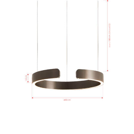ไฟช่อ LED SL LIGHTING CIELO 55วัตต์ WARM WHITE/COOL WHITE/DAYLIGHT สีไทเทเนียม 1 หัว ควบคุมการทำงานด้วยมือ_1