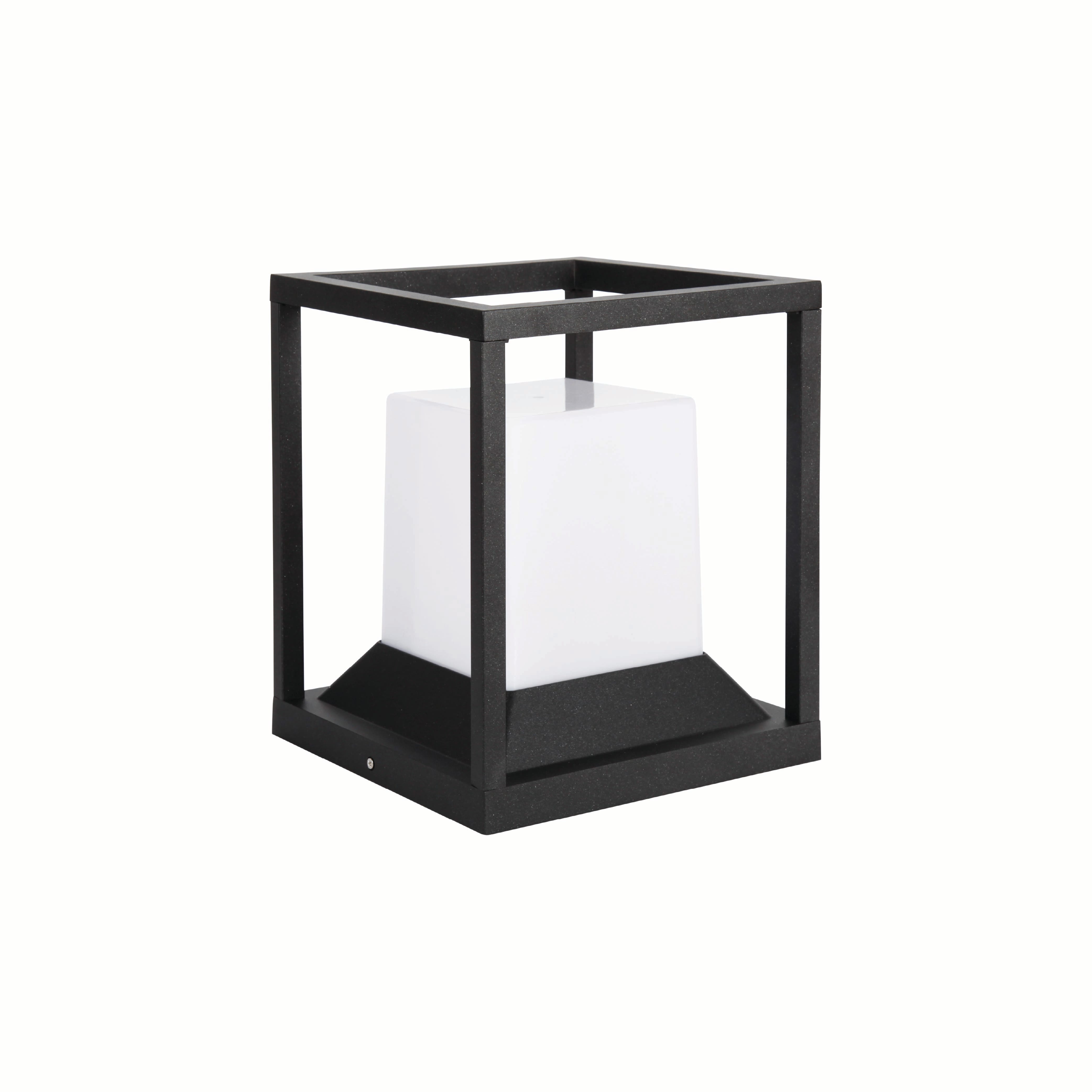 ไฟหัวเสา SL LIGHTING CUBE E27 สีดำ_0