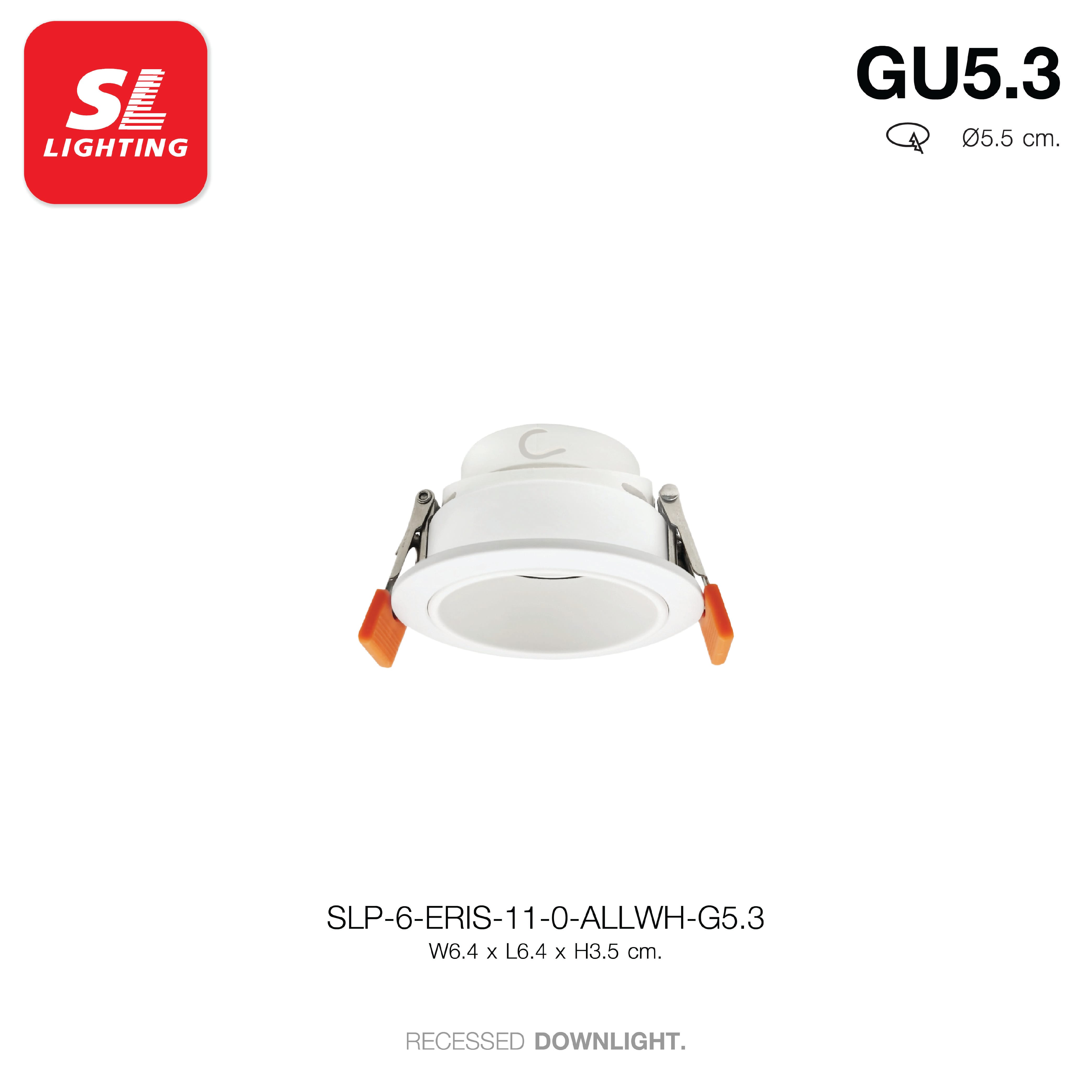 ดาวน์ไลท์ SL LIGHTING ERIS MR11 GU5.3 ทรงกลม สีขาว_3