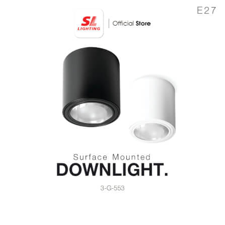 ดาวน์ไลท์ SL LIGHTING G-553 กลม E27 สีดำ_3