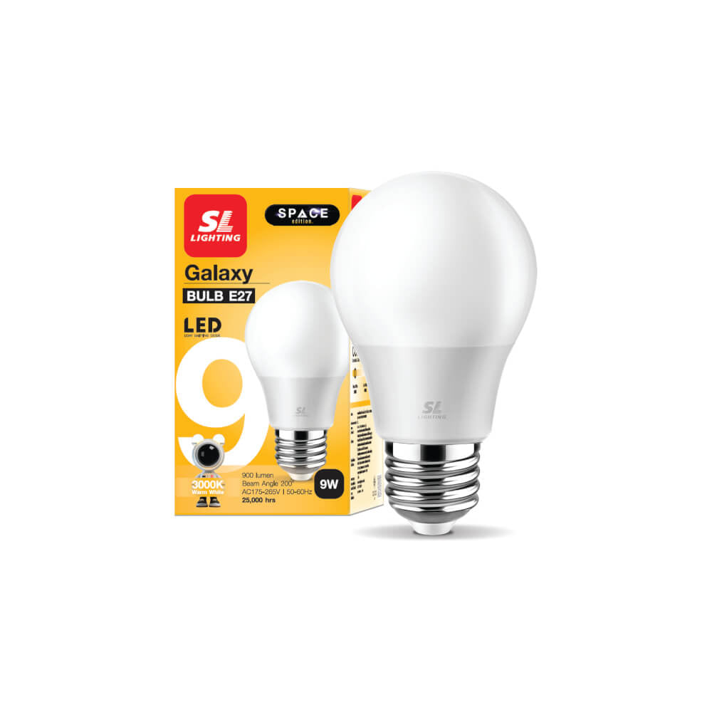 หลอด LED BULB SL LIGHTING 9 วัตต์ WARM WHITE E27_9
