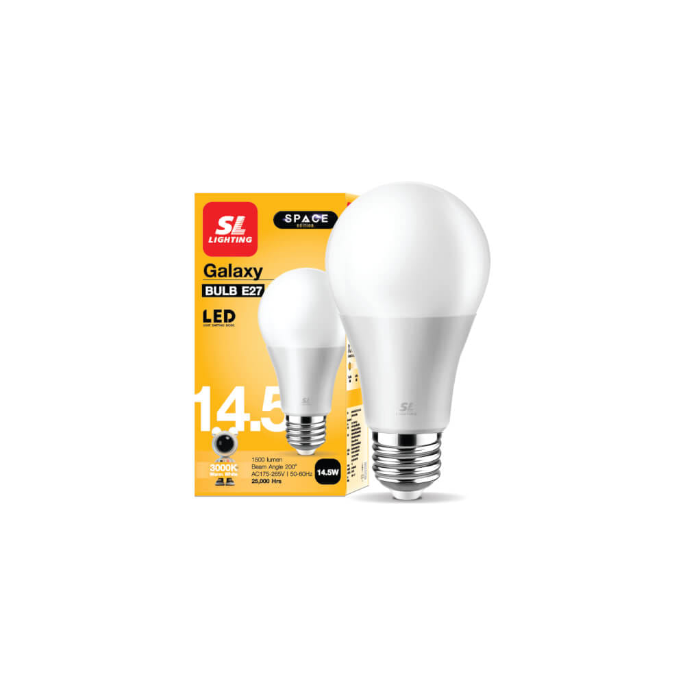 หลอด LED BULB SL LIGHTING 14.5 วัตต์ WARM WHITE E27_9