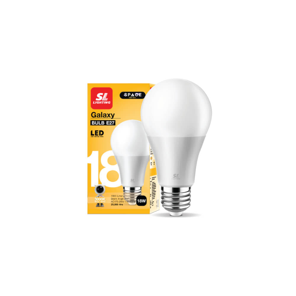 หลอด LED BULB SL LIGHTING 18 วัตต์ WARM WHITE E27_9