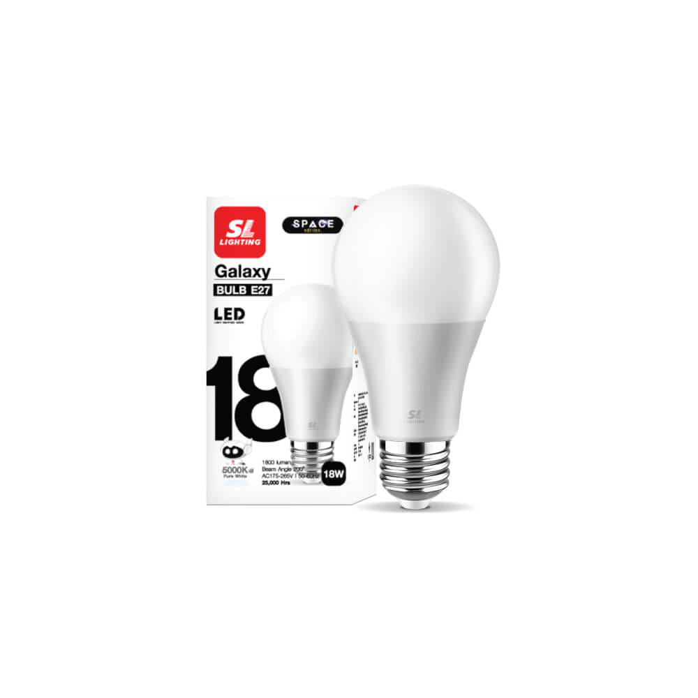 หลอด LED BULB SL LIGHTING 18 วัตต์ PURE WHITE E27_9