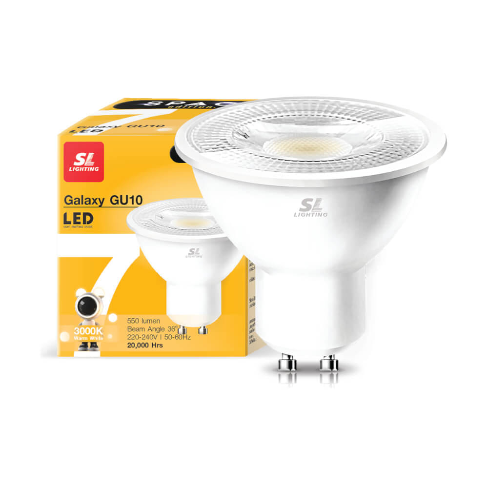 หลอด LED SL LIGHTING MR16 220V 7 วัตต์ WARM WHITE GU10_1