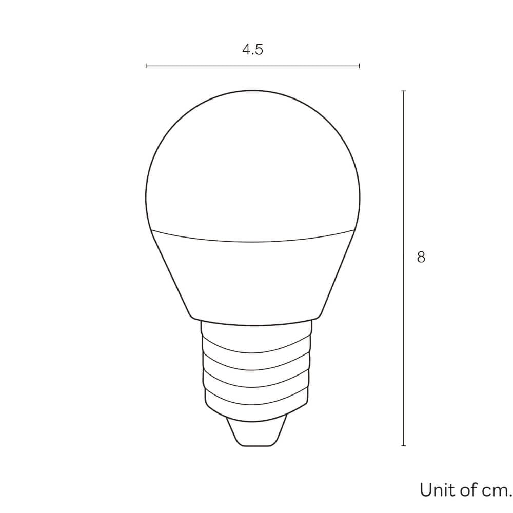 หลอด LED SL LIGHTING P45 200D 6 วัตต์ WARM WHITE E27_3