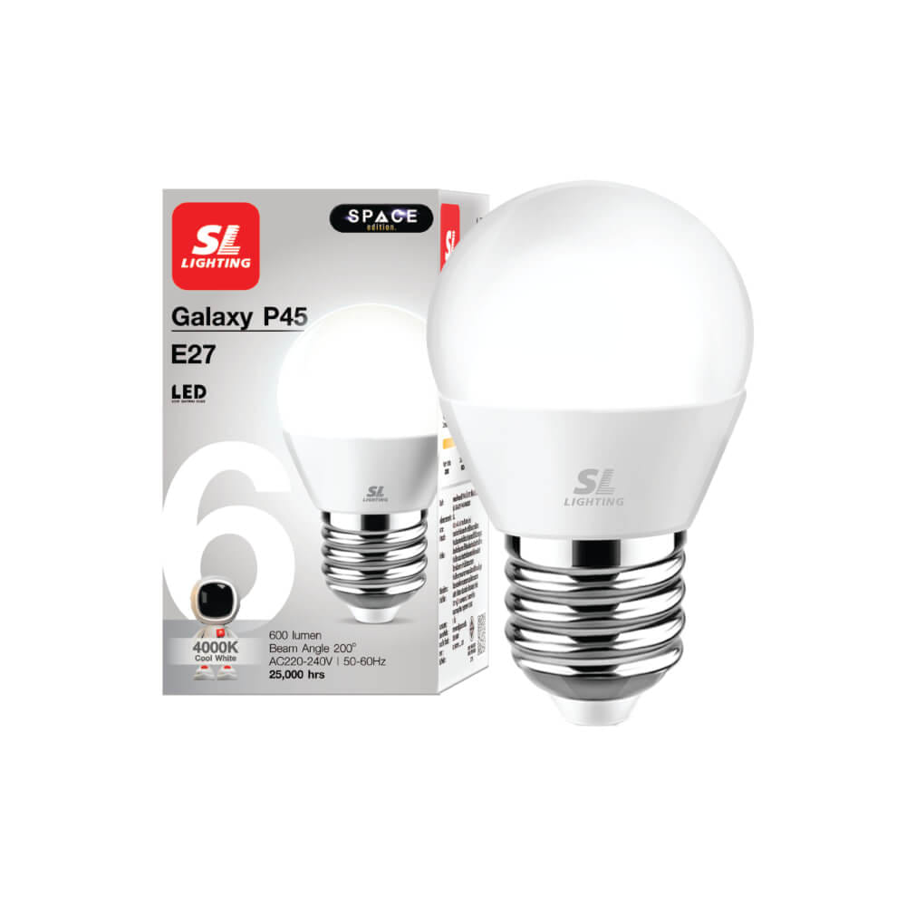 หลอด LED SL LIGHTING P45 200D 6 วัตต์ COOL WHITE E27_1