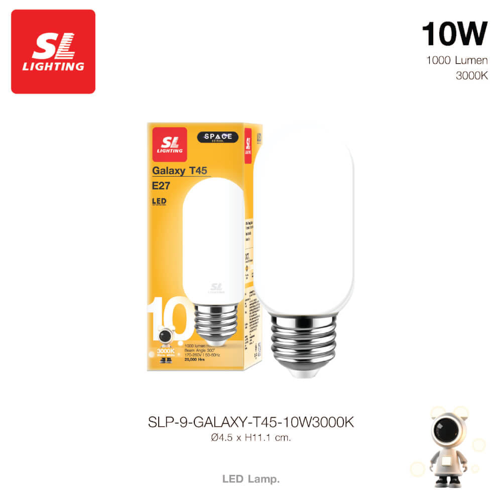 หลอด LED SL LIGHTING T45 300D 10 วัตต์ WARM WHITE E27_2