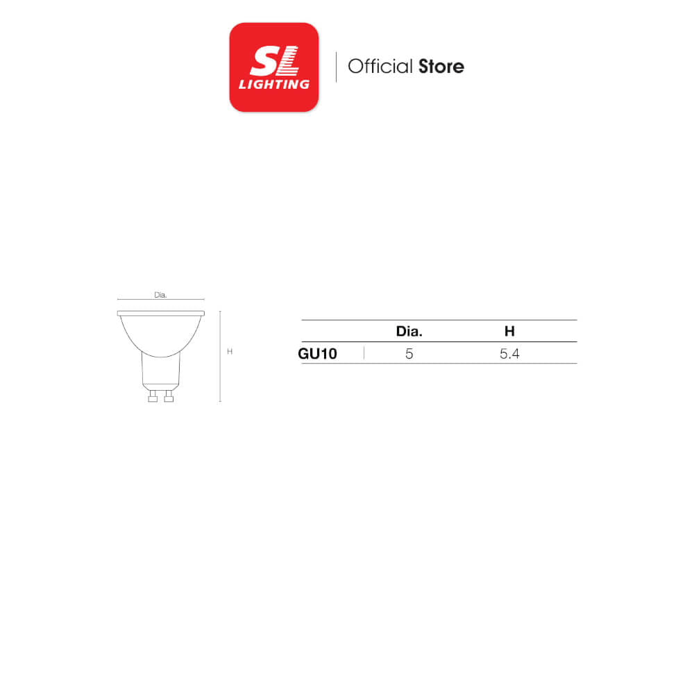 หลอด LED SL LIGHTING MR16 DIM 36D 7 วัตต์ COOL WHITE GU10_1