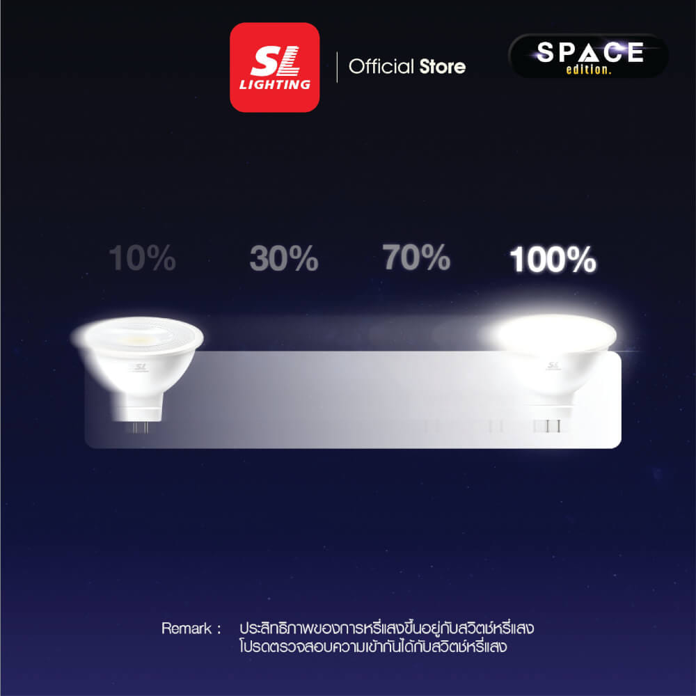 หลอด LED SL LIGHTING MR16 DIM 36D 7 วัตต์ WARM WHITE GU5.3_2