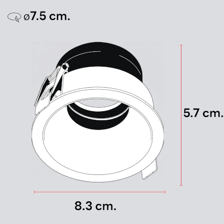 ดาวน์ไลท์ SL LIGHTING GALENA ทรงกลม สีขาว_3