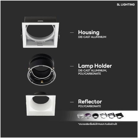 ดาวน์ไลท์ SL LIGHTING GALENA ทรงกลม สีขาว_1