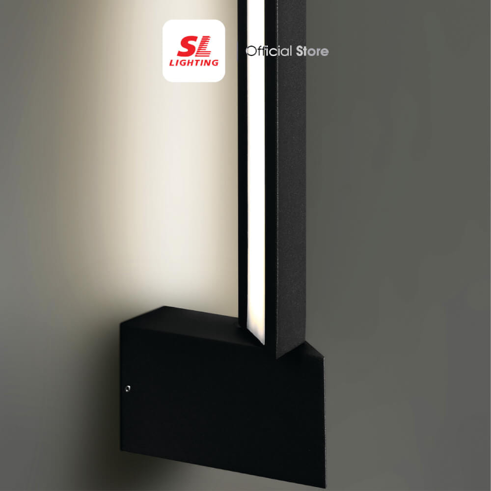 ไฟผนังภายนอก LED SL LIGHTING GANTT 36 วัตต์ WARM WHITE สีดำ