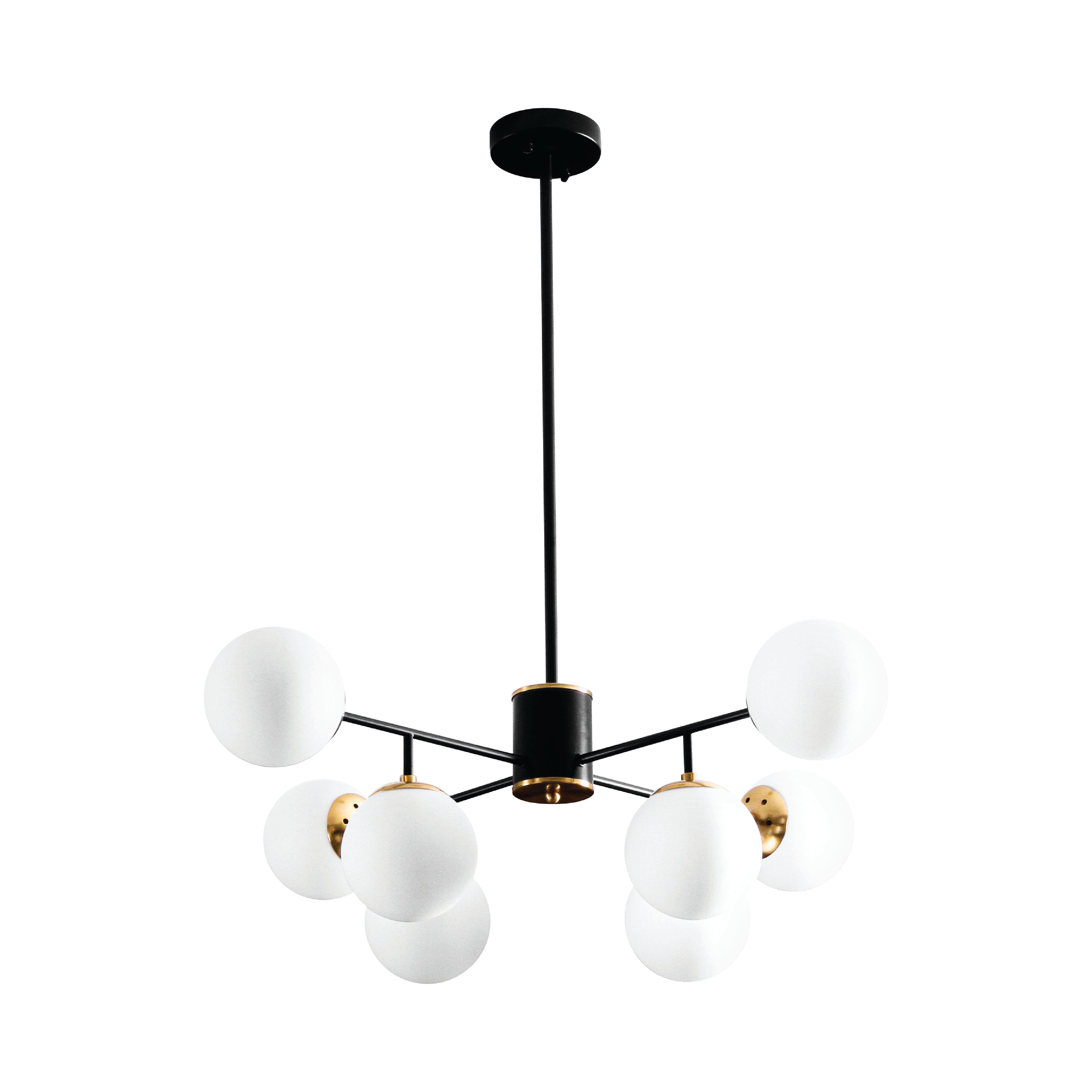 ไฟช่อ SL LIGHTING GLAM-D681 E27 8 หัว ดำ/ทอง_0