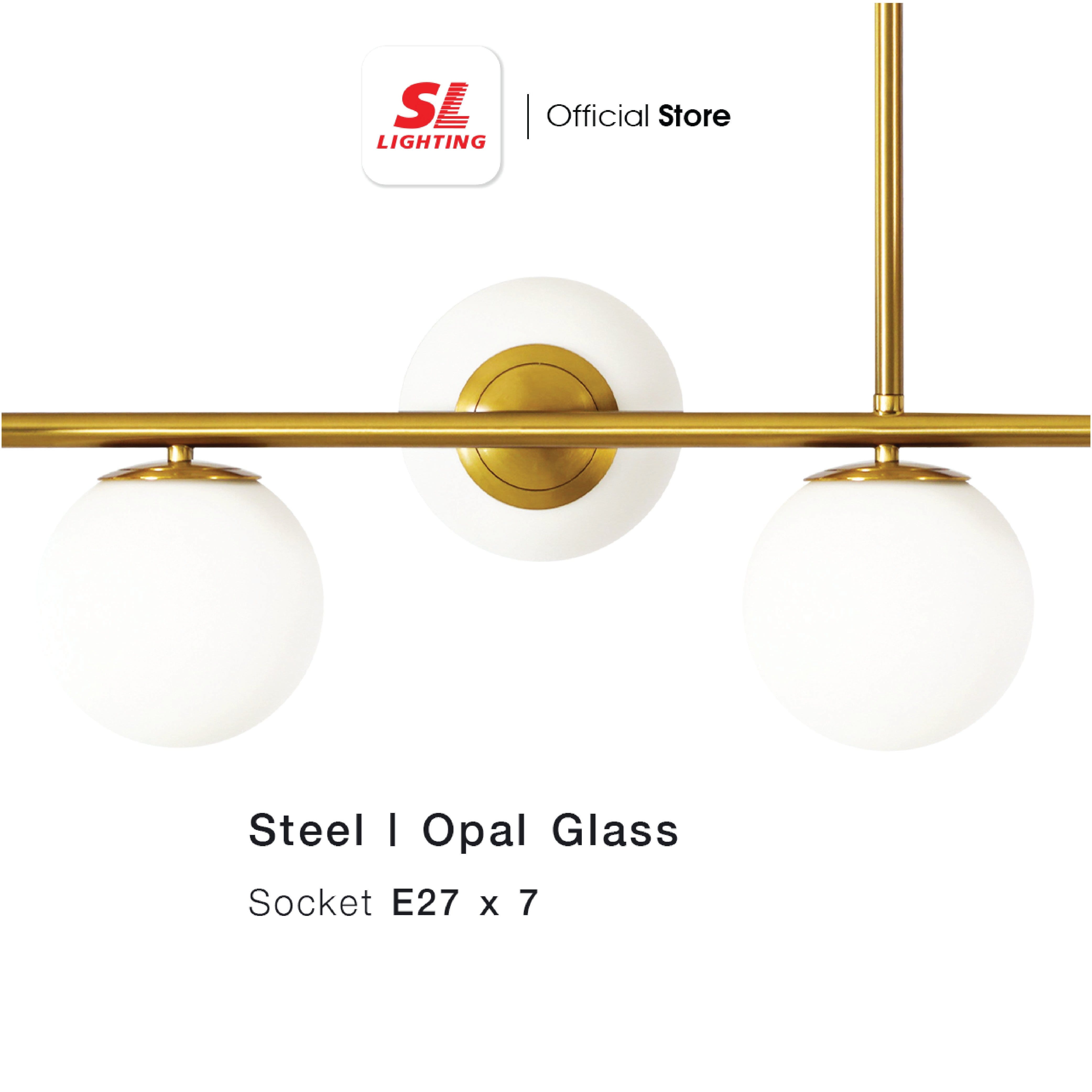 ไฟช่อ SL LIGHTING GLAM-P1183 E27 7 หัว ทอง