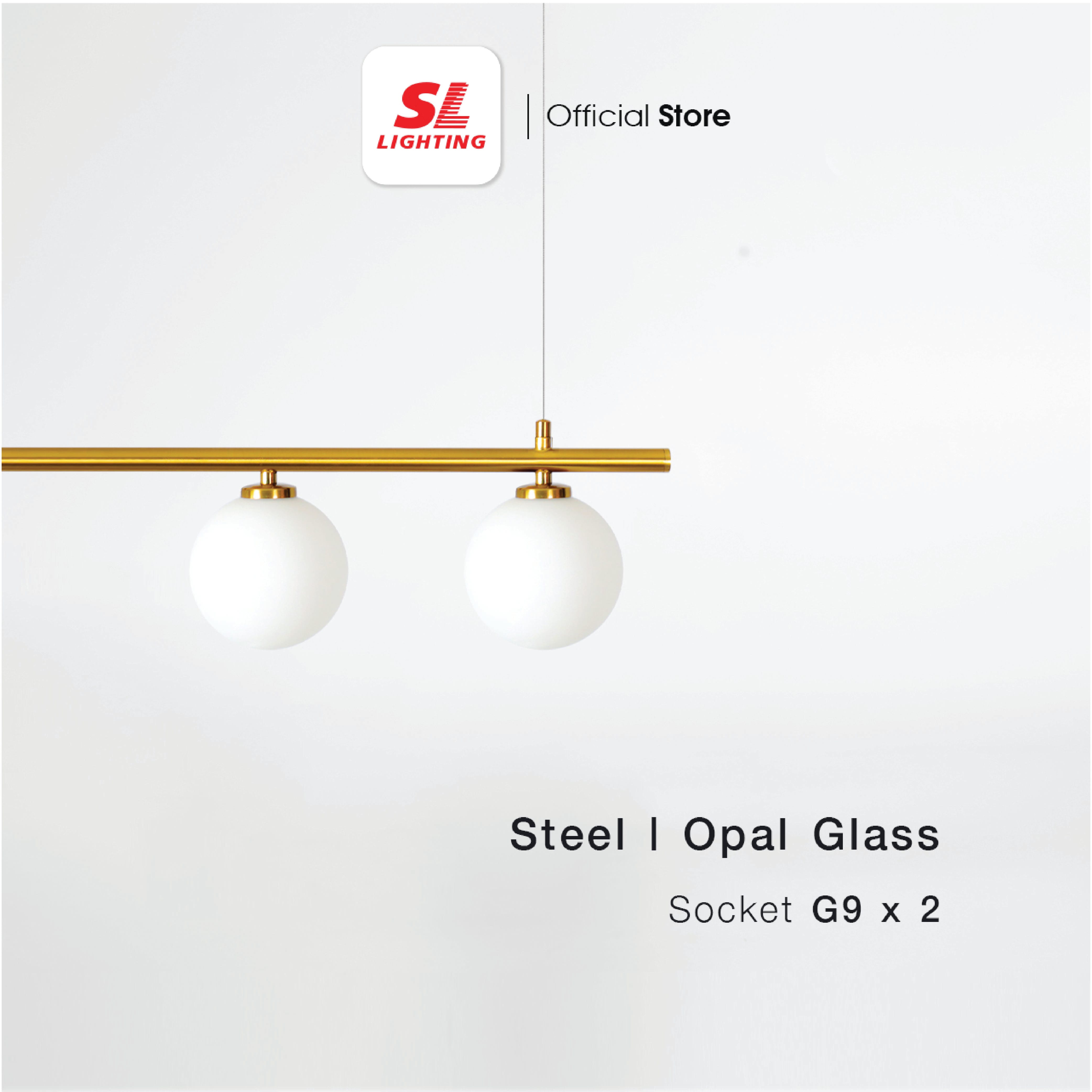 ไฟห้อย SL LIGHTING GLAM-P2039 G9 2 หัว ทอง_3