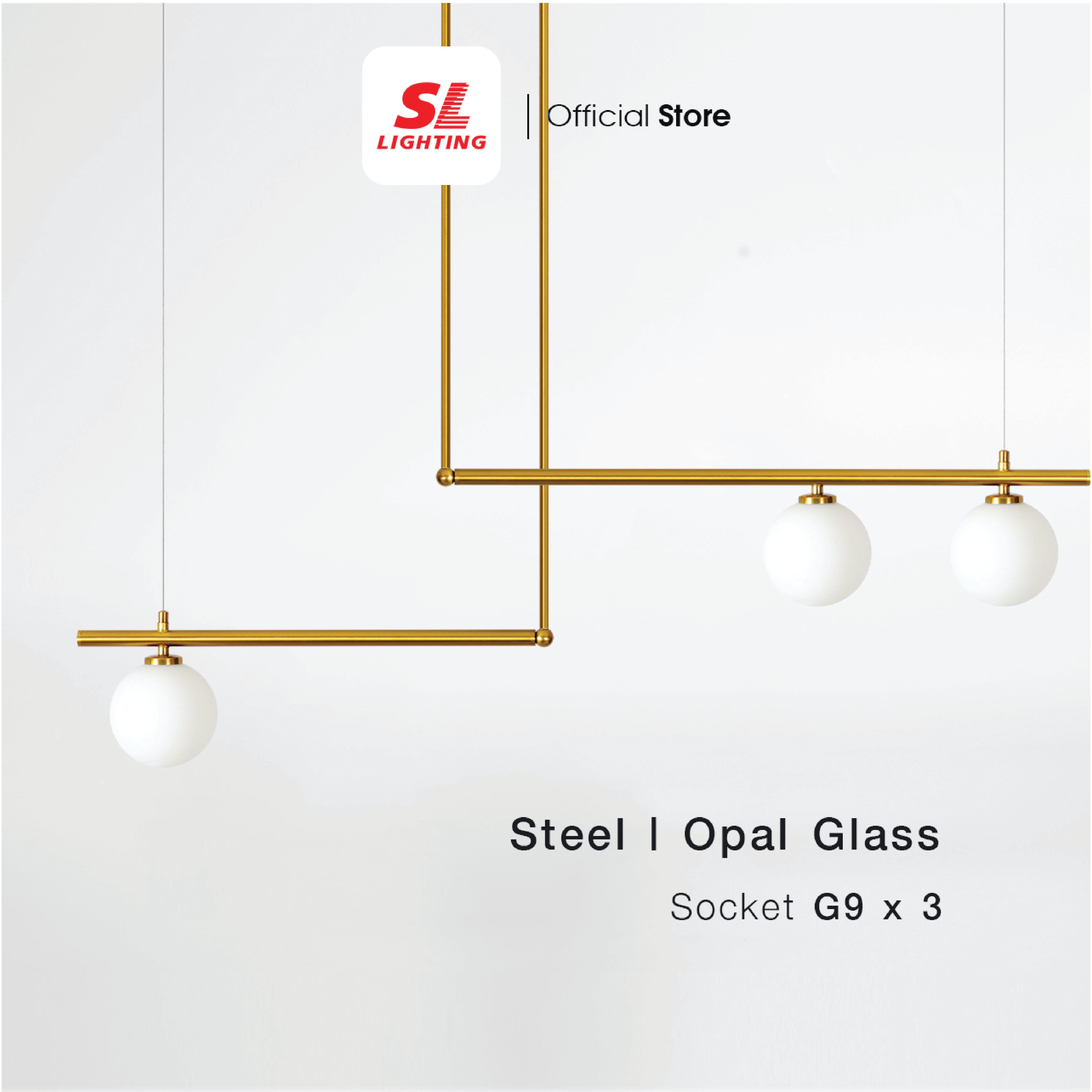ไฟห้อย SL LIGHTING GLAM-P2039 G9 3 หัว ทอง_2