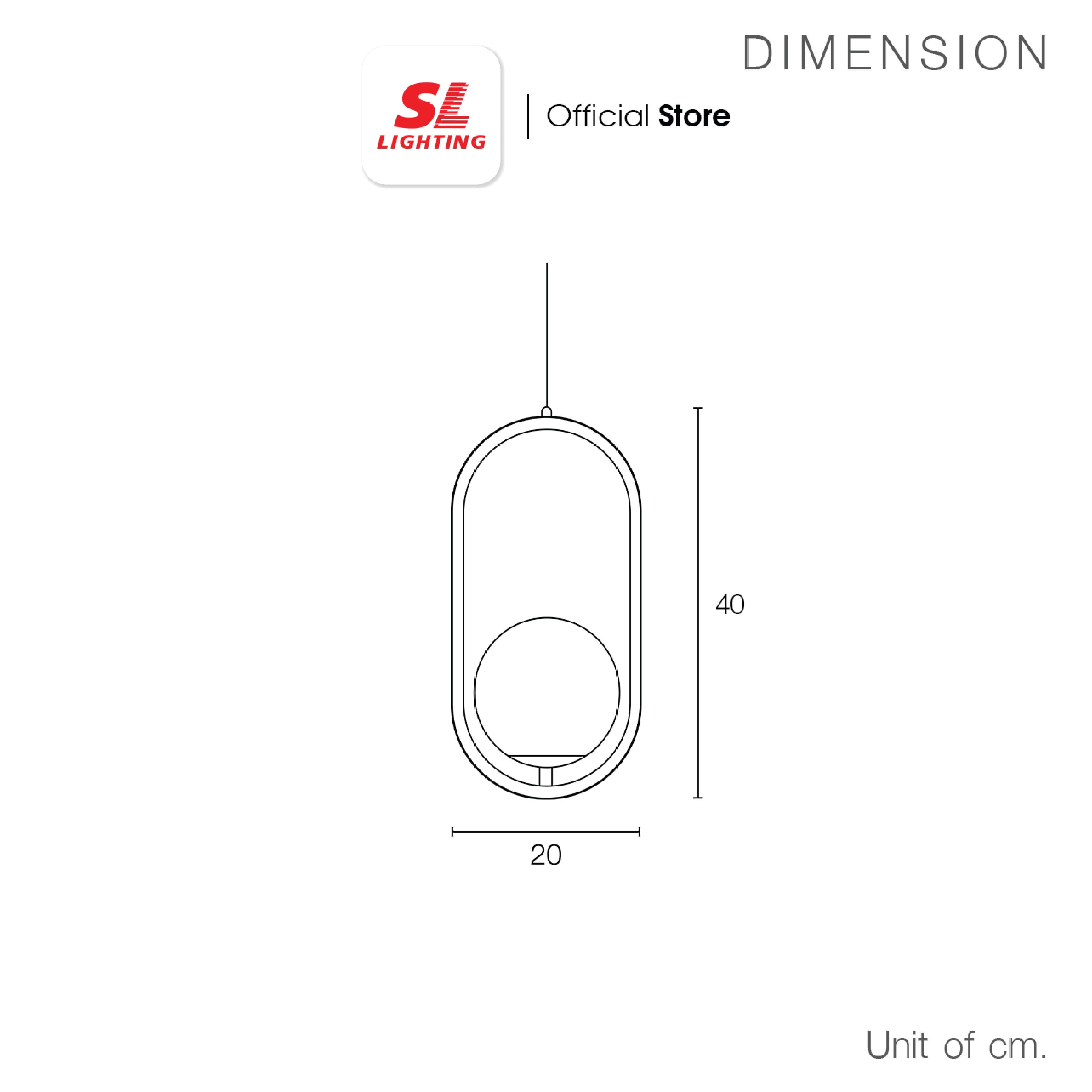 ไฟห้อย SL LIGHTING GLAM-P903 E27 ทอง