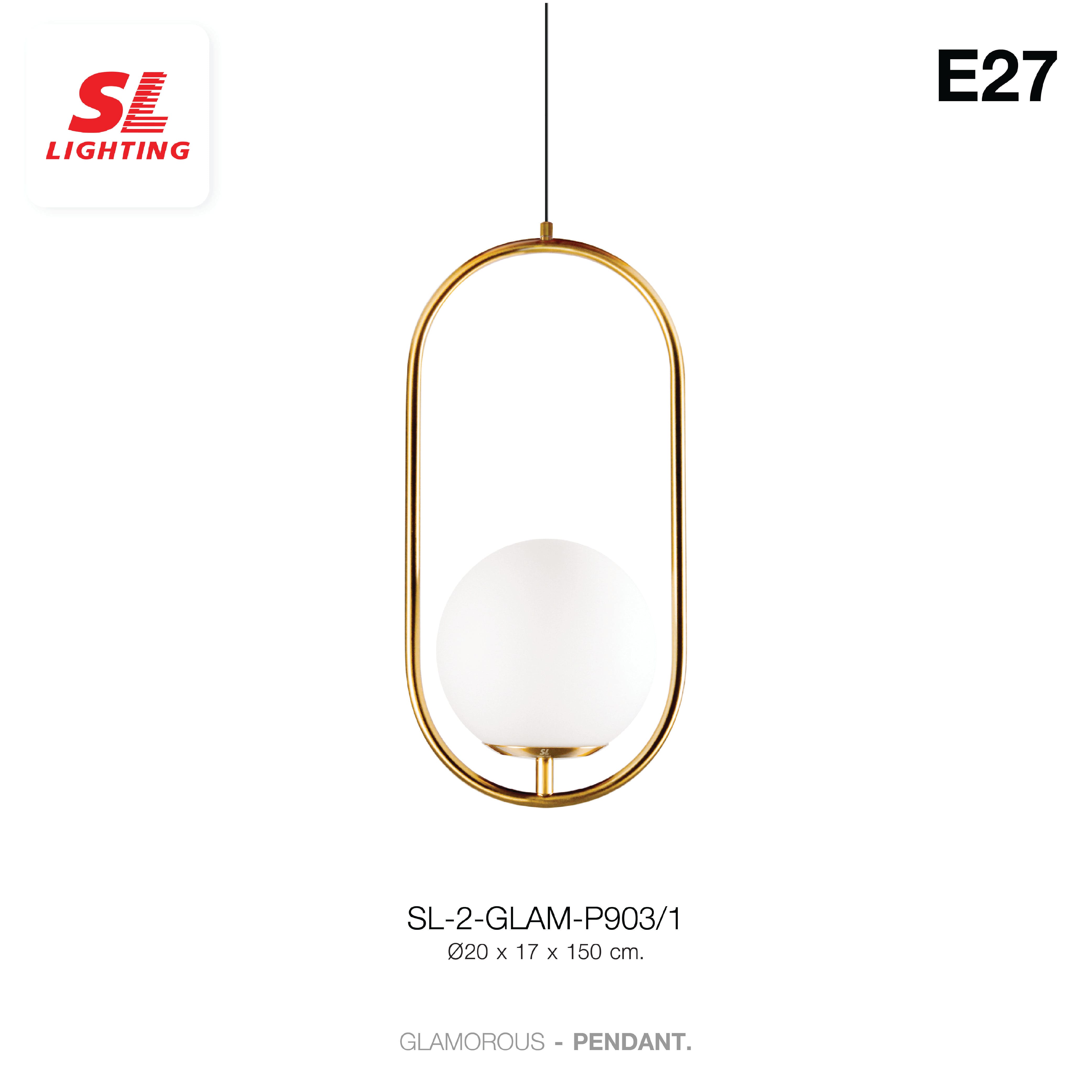 ไฟห้อย SL LIGHTING GLAM-P903 E27 ทอง