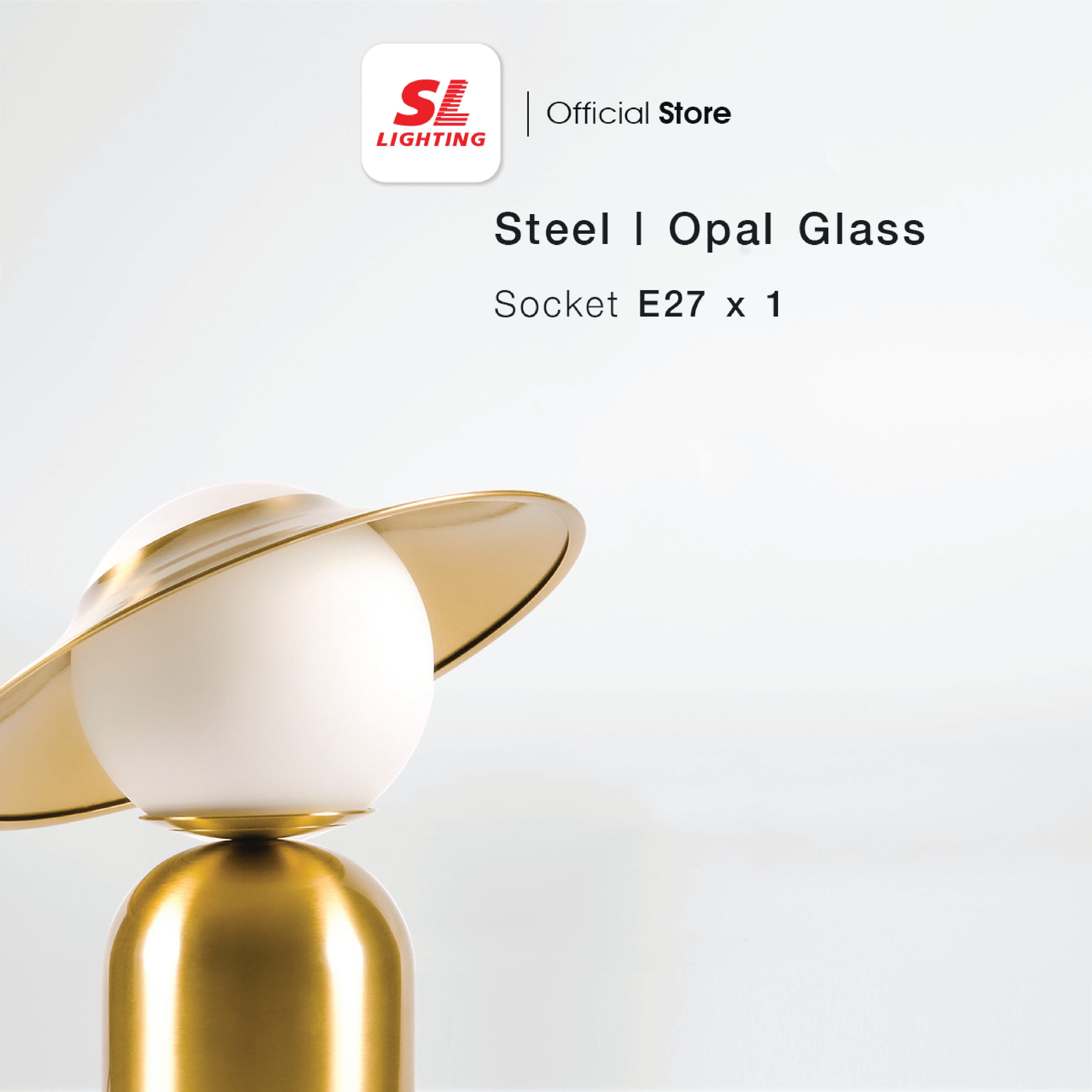 ไฟตั้งโต๊ะ SL LIGHTING GLAM-T6006 E27 สีทอง
