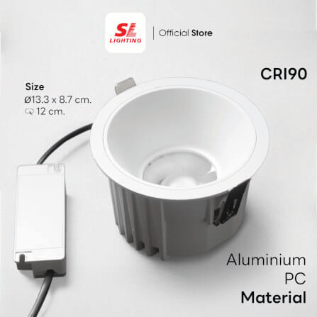 ดาวน์ไลท์ LED SL LIGHTING HALITE 30 วัตต์ COOL WHITE สีขาว_1